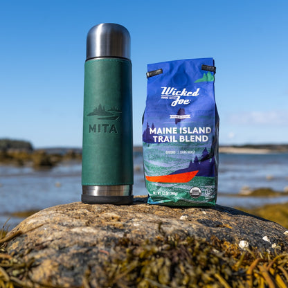Insulated Thermos x Maine Island Trail Blend Coffee Combo
