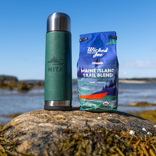 Insulated Thermos x Maine Island Trail Blend Coffee Combo